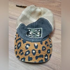 Leopard Print Stay Cute Cap